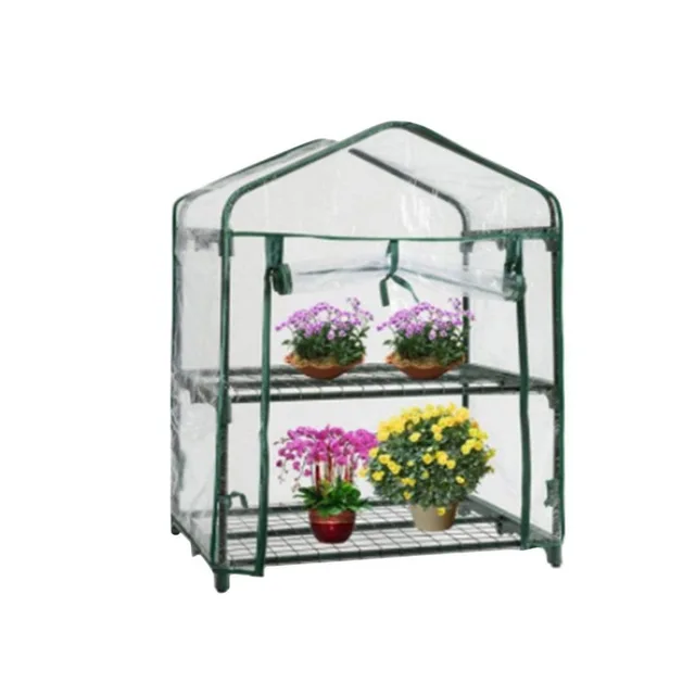 Blumenhaus, Mini-Gewächshaus für Zuhause, Frostschutzmittel, kleiner Blumenschuppen, Sukkulenten, Innenbalkon, Außen, Wärmedämmung, Kunststoffabdeckung_voghion.com