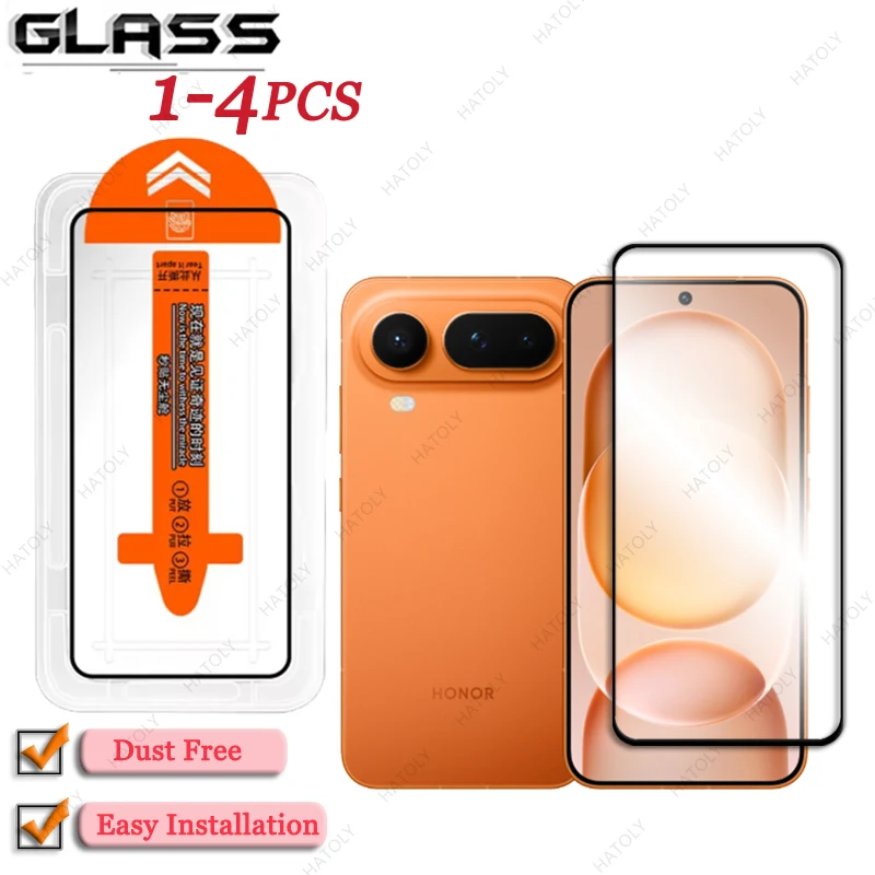 Dust-Free Installation Glass Screen Protector with Black Edge - Enhanced Protection