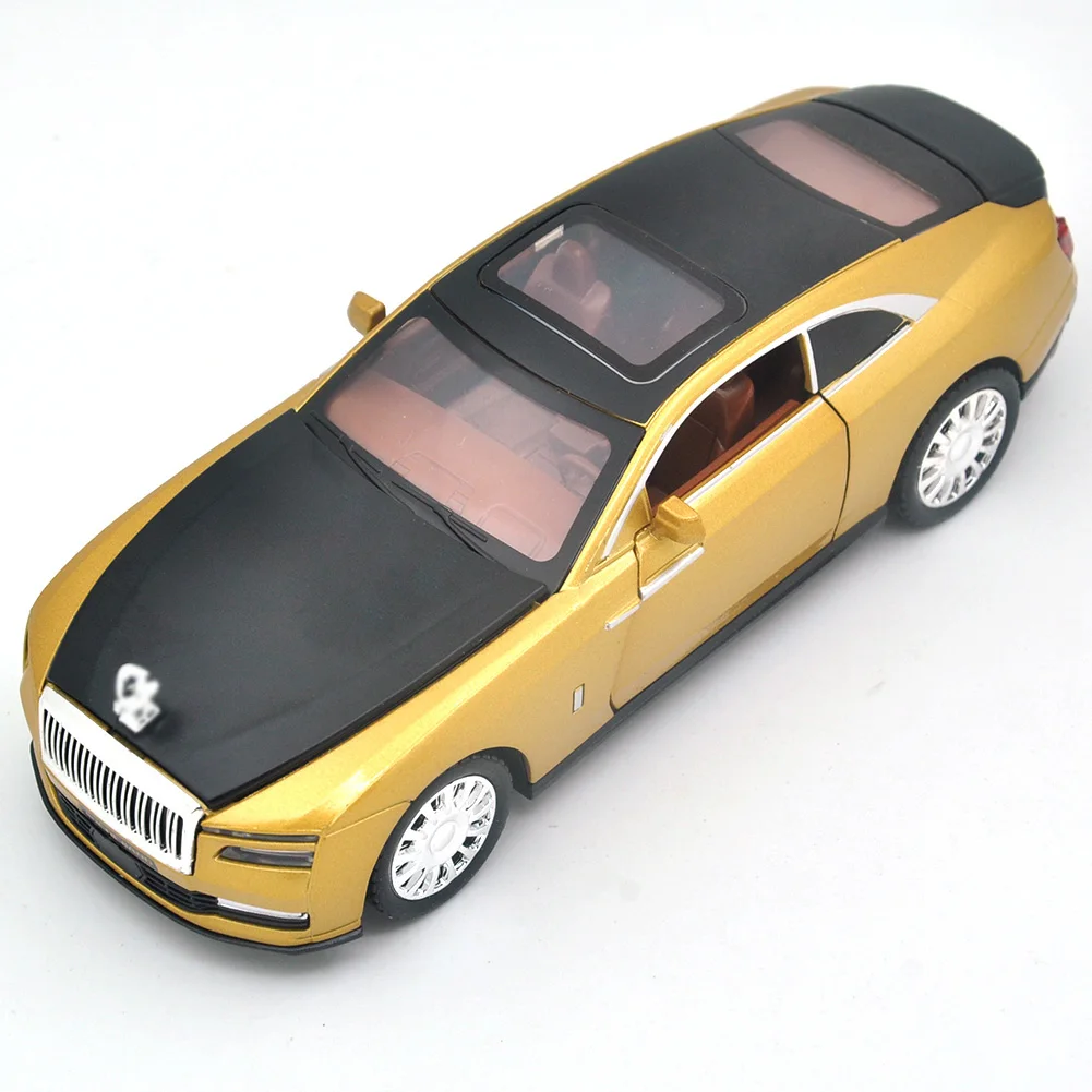 

1/32 For Rolls Royce Sparkling die-casting metal alloy models car sound and light recycling series, children's toy gifts