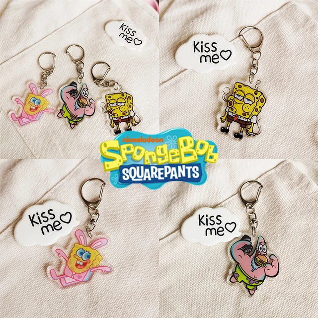 SpongeBob Patrick Cartoon niedlichen Schlüssel anhänger Acryl Schlüssel  anhänger Auto Anhänger Schult asche Lieblings Anhänger Zubehör  Persönlichkeit Geschenk - AliExpress