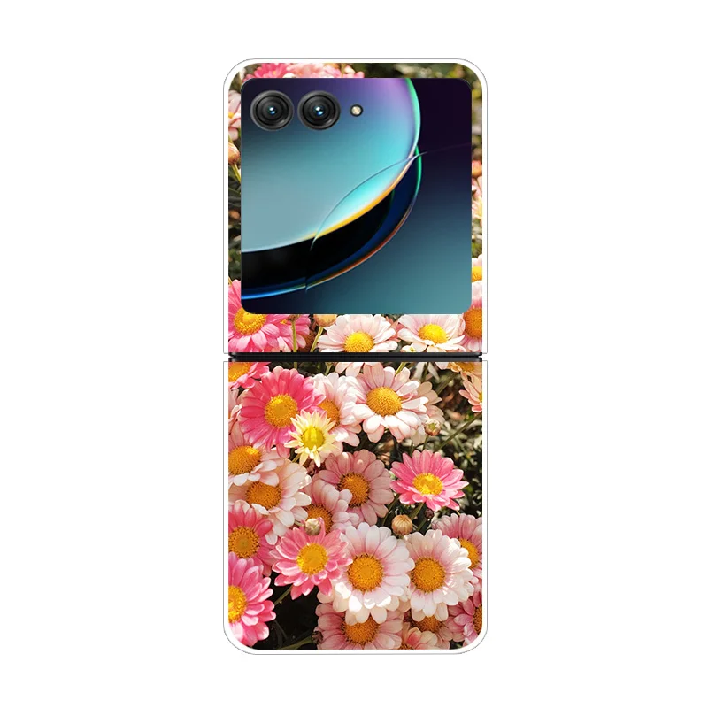 Floral Painting Clear Hard Back Phone Case