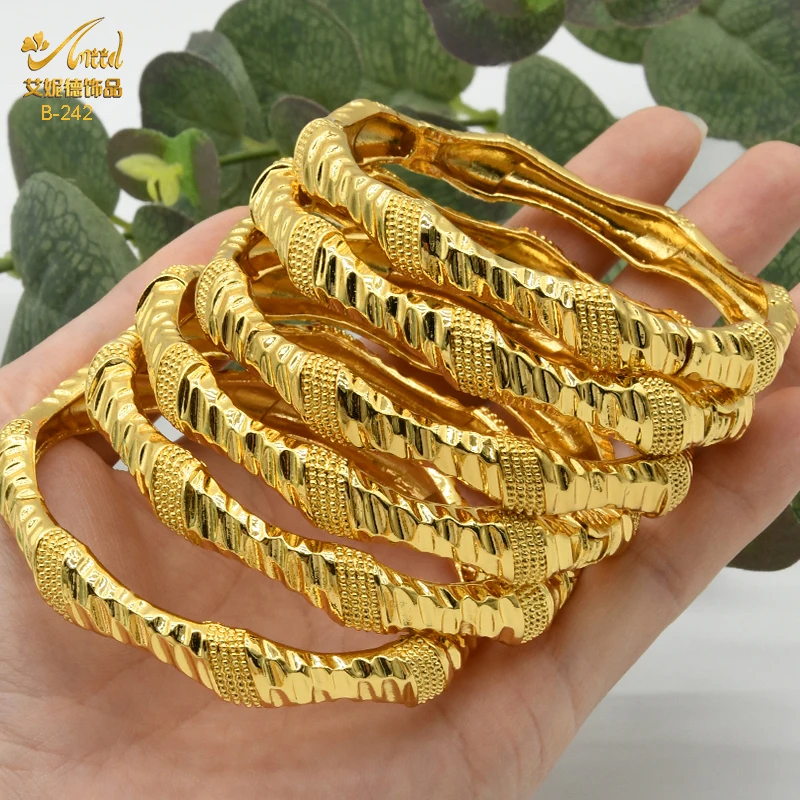 中東ドバイ　リーフ24金gpゴールド　999バングル調節可能 中東ドバイ リーフ24金gpゴールド 999バングル調節可能