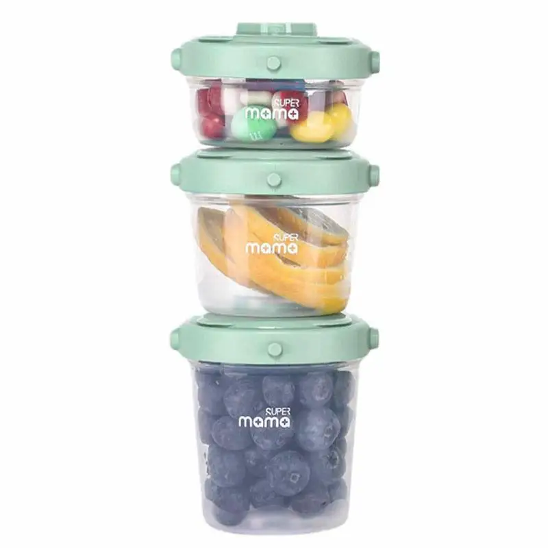 Stackable Baby Milk Powder Box Food Formula Dispenser Container Toddler Snacks Portable Storage Containers Infant Feeding Supply