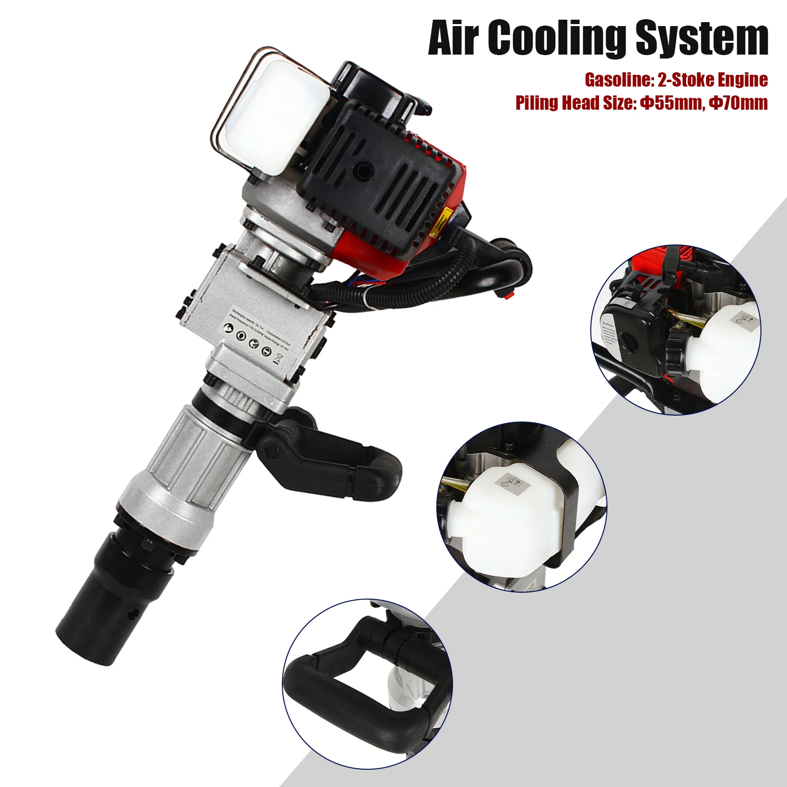 327CCHeavyDuty2StrokePileDriverGasTPostHammerFarmFence