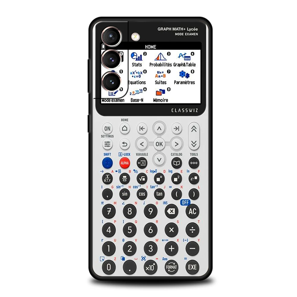Vintage Calculator Design Silicone Phone Case - Retro Style Protective Cover