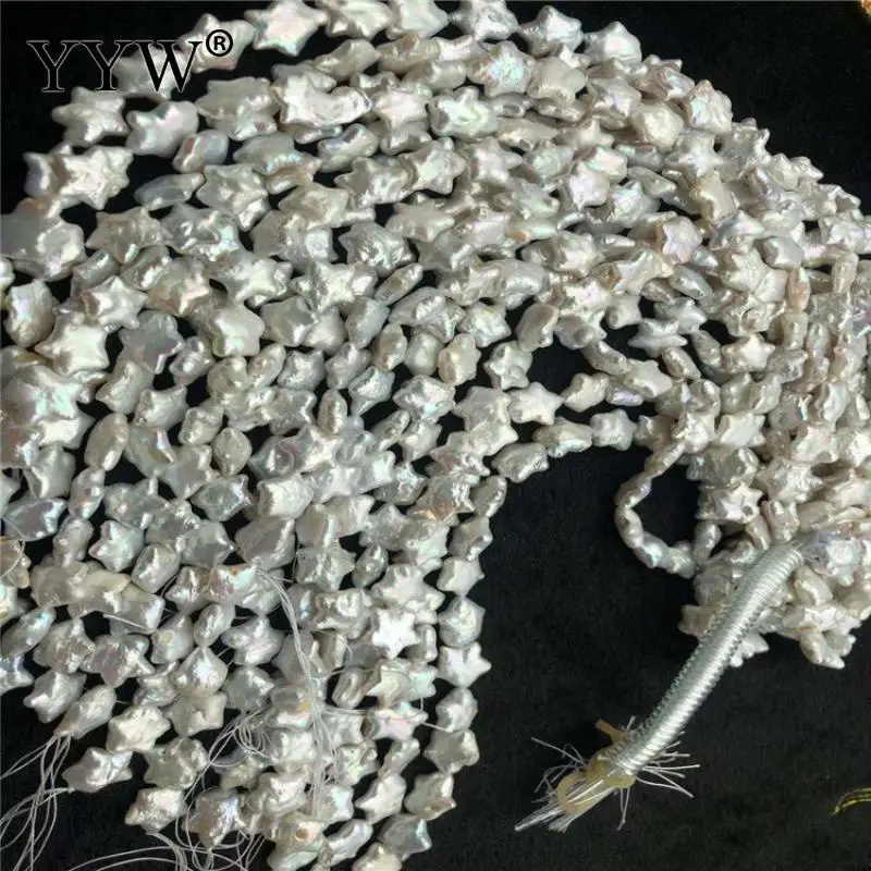 36-38 cm Natural White Star Shell Beads Freshwater Loose Spacer Pearl Bead for DIY Jewelry Making Handmade Accessories Strand