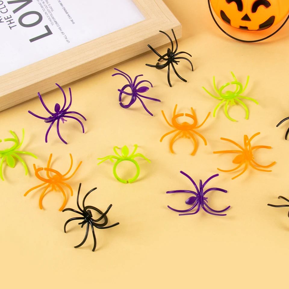 HEALLILY Lot De 50 Toiles D'araignée En Plastique Pour Décoration