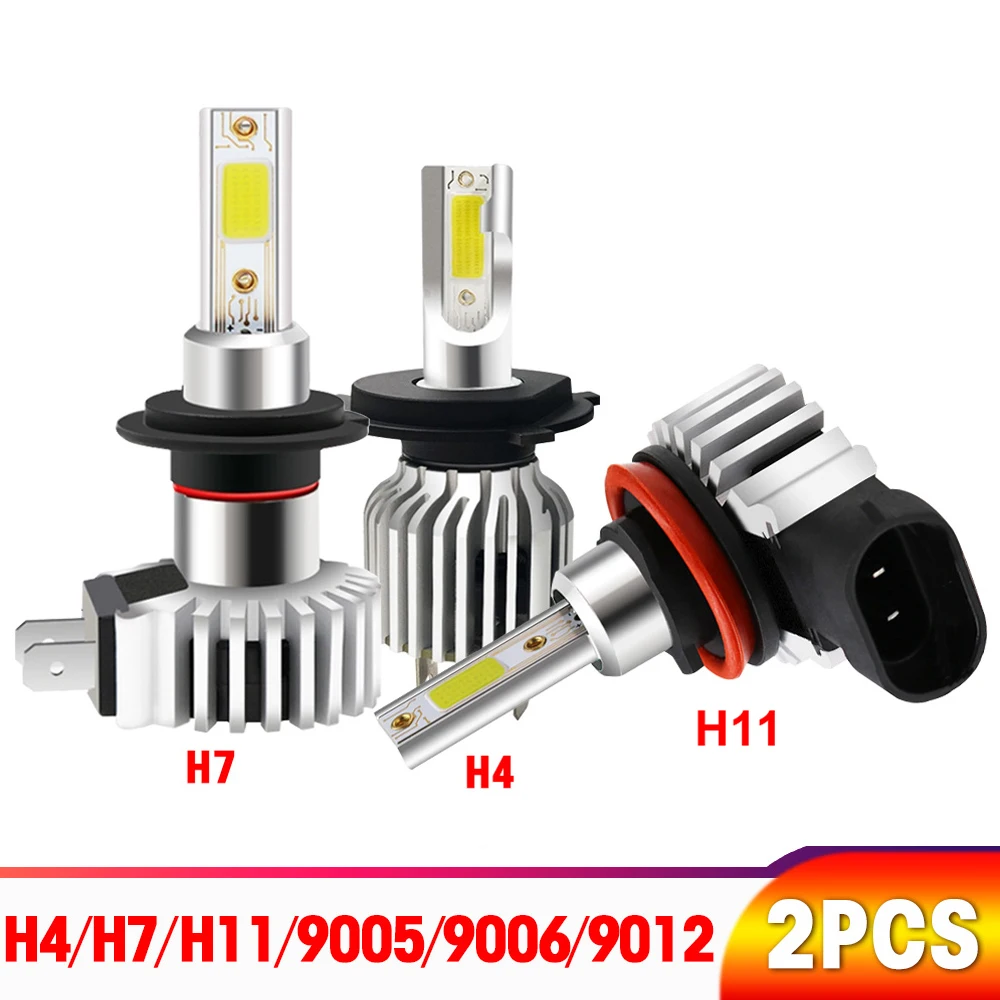 

10Pairs 60W 12000LM Car LED Headlight Bulbs H11 9006 HB4 9005 HB3 H4 H7 H8 H9 H1 Mini Headlight Kit for High/Beam Bulb Fog Light