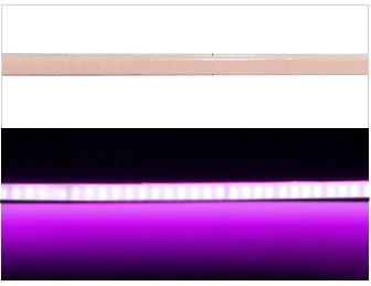 ตัวเลือกสินค้า OCONA DC 12V 24V Super Thin 4 มม.-สี COB ไฟ LED Strip สําหรับตู้รถ DIY 480LED สีฟ้า/สีชมพู/สีแดง/สีม่วง LED เทปริบบิ้น