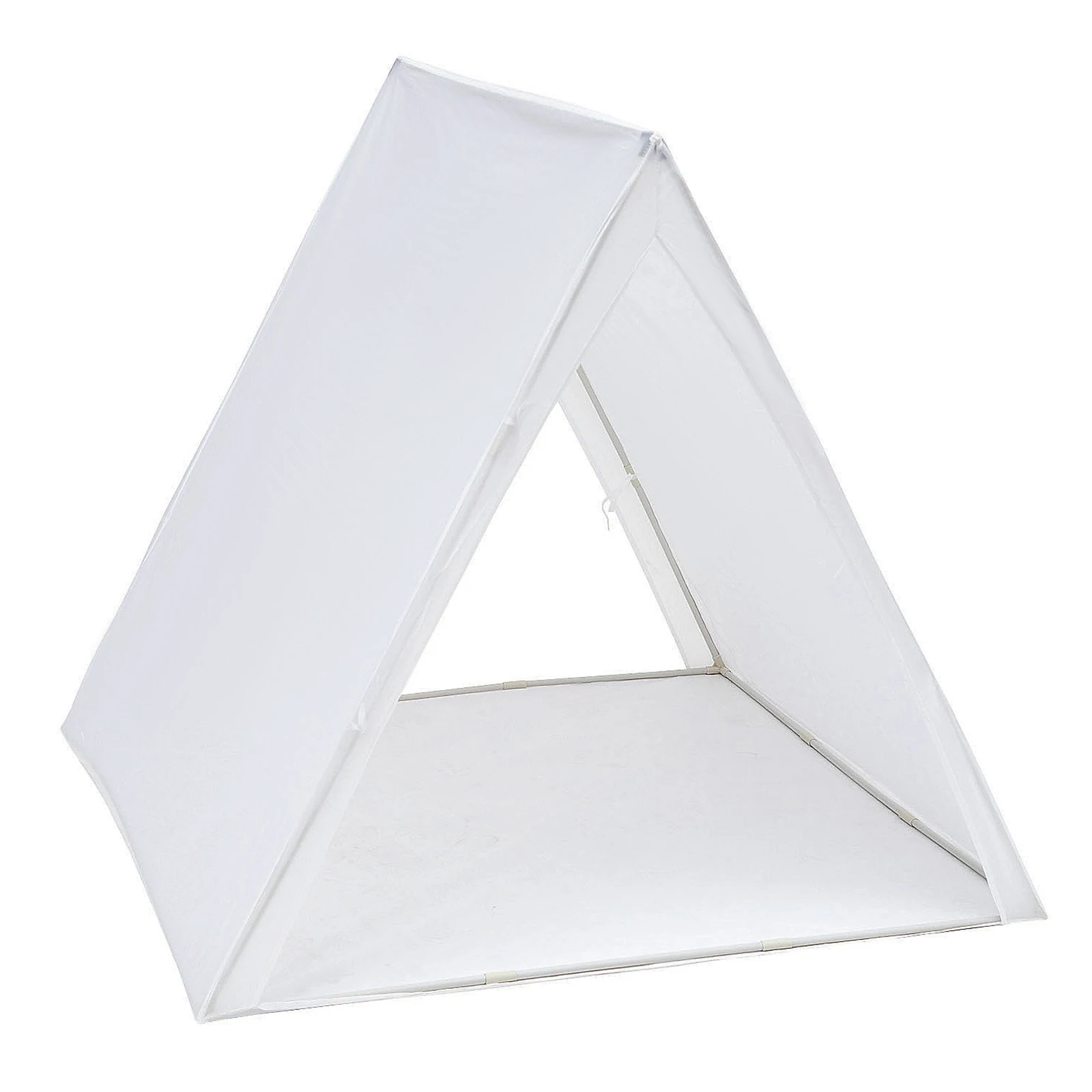 

Двойная Высококачественная вигвам палатка для детей белая 3,8*3,8 * футов детская игровая стабильная полиэфирная ткань