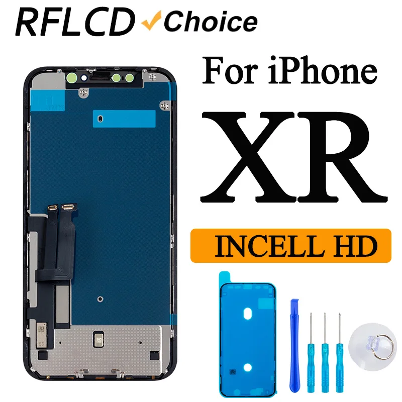 RFLCD INCELL Per iPhone XR Display LCD Touch Screen Sostituzione Digitizer Assembly Per iPhone XR Pannello Dello Schermo Face ID Tono Vero