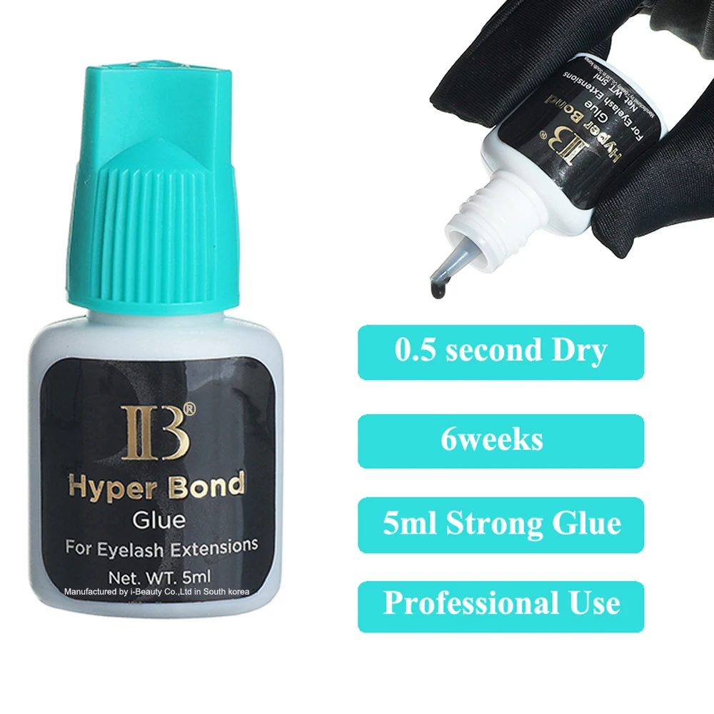 Original IB Lash Glue Super Plus Hyper Bond New Master Glue I-Beauty Eyelash Extension Adhesive Long Lasting Fast Dry Korea Glue 4