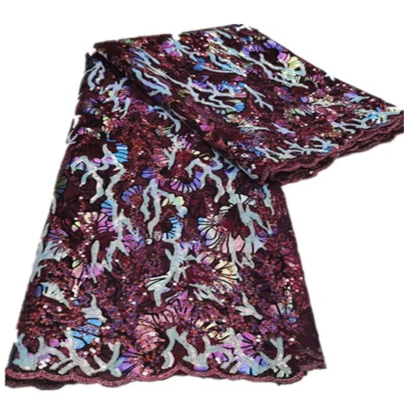 

Высококачественный нигерийский Женский Свадебный Французский тюль, кружевной материал, Модная новейшая вышивка, африканская кружевная ткань FW928, 2023