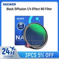 NEEWER  Black Diffusion 1/4 Effect with ND2-ND32 Variable ND Filter 2 in 1 HD Neutral Density Filter with Mist Dreamy Cinematic 1