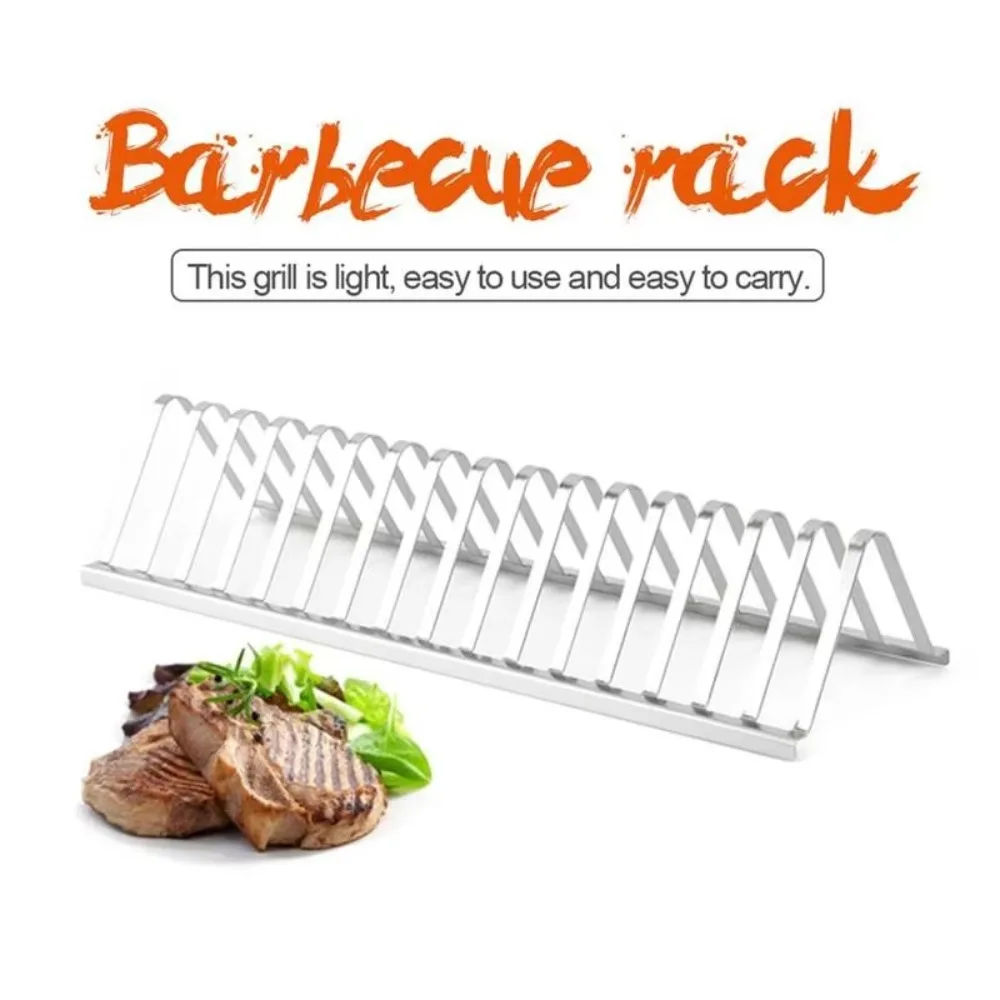 High Qualtiy Stainless Steel Barbecue Grill Portable BBQ Accessories Roasting Stand Antirust DIY 12 inch Barbecue Outdoor