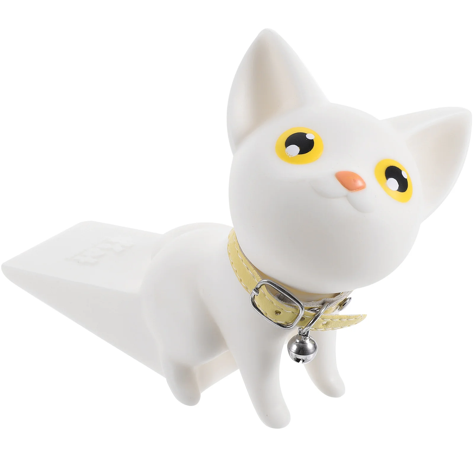 

Practical Cartoon Cat Shape Designed Daily Use Door Stopper Home Decoration (White)