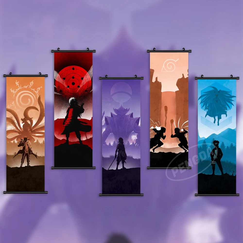 Home Decor Anime Prints Naruto Wall Uzumaki Art Jiraiya Poster Sasuke