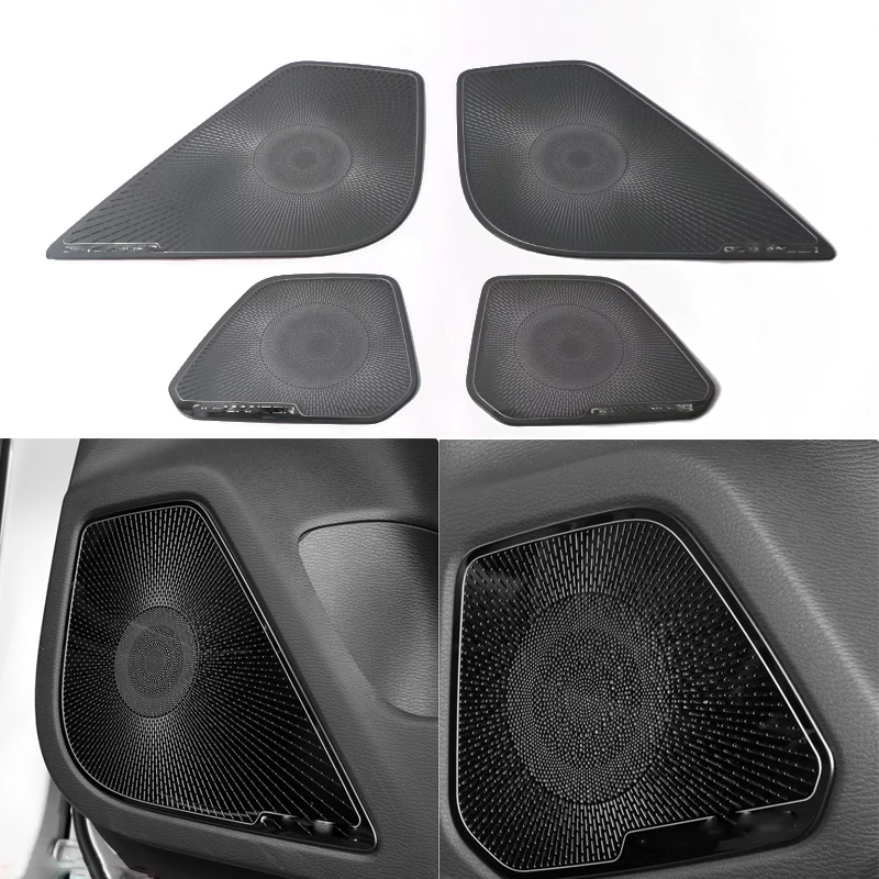 

4 Doors Car Audio Speaker Loudspeaker Frame Horn Decoration Cover For Mitsubishi Outlander 2022-2024 Trim Interior Accessories