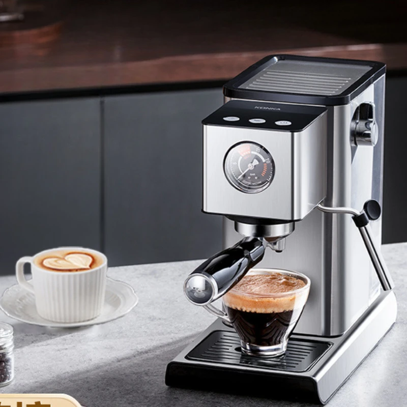 Home Pump Espresso Machine Semi-automatic Steam Milk Frother Simple Control Panel First Coffee Machine for Beginners