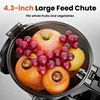Cold Press Juicer, JoyBear Slow Masticating Machines with 4.3" Extra Large Feed Chute, Fit Whole Fruits & Vegetables, 2