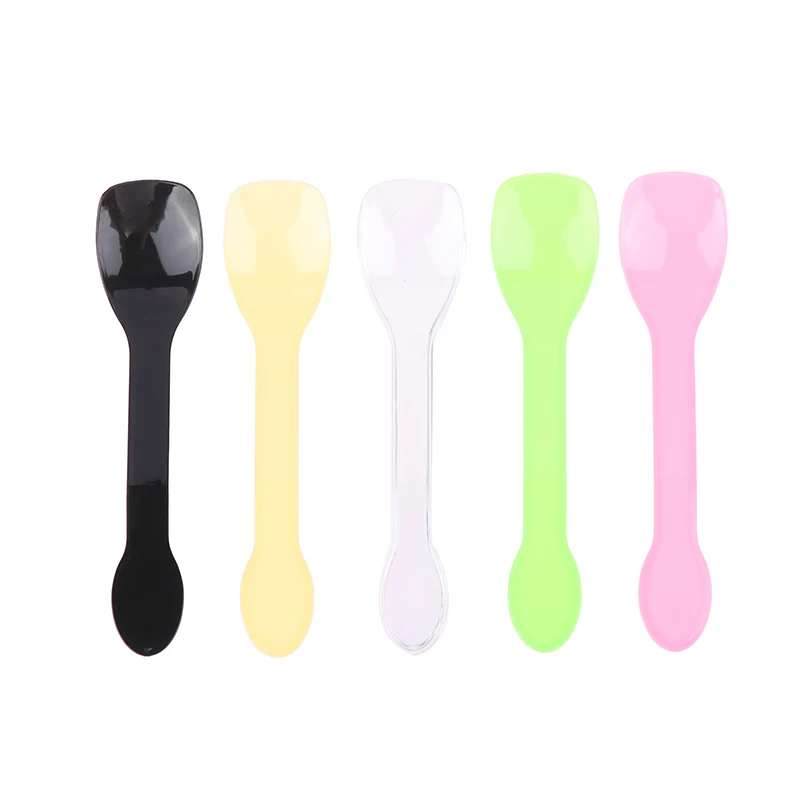 Mini Plastic Spoons 100Pcs for Jelly Ice Cream Dessert Appetizer Party