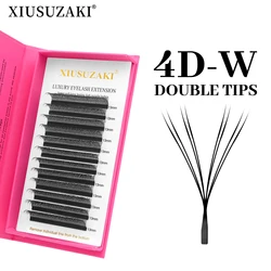 Luxurious W-Shaped Blooming Multi-Dimensional Eyelash Extensions - 15mm (Double Tips 4D)