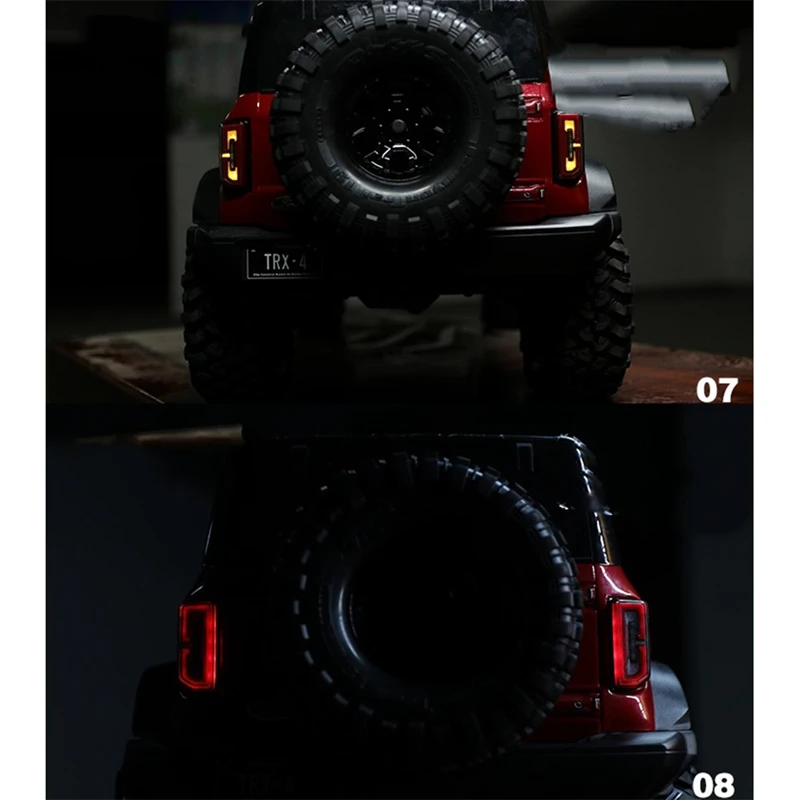 Front Rear Linkage Lighting System LED Light Group For Traxxas TRX-4 2021 Bronco 1/10 RC Crawler Car Upgrade Parts