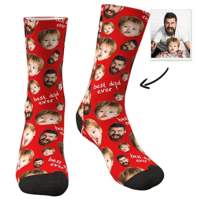 Custom Face Socks for Dad 5 | Custom Face Socks for Dad 4