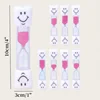 1/3/5/10/15/20 PCS 3 Minutes Mini Colorful Smiling Face Hourglass Sand Clock Kids Brush Teeth Timer Creative Sandglass Watch 2
