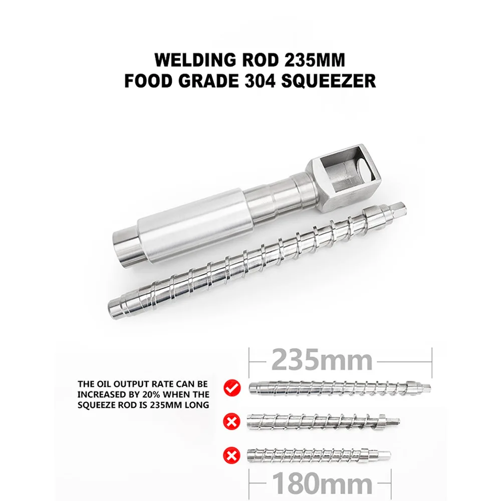 Stainless Steel Household Oil Press Fully Automatic German Small Commercial Intelligent Cold and Hot Pressing, Free Frying