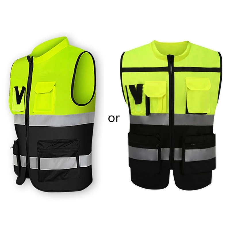 

High Visibility Reflective Safety Vest Safety Clothing Reflective Vest for Cycling Runner Volunteer Guard Construction