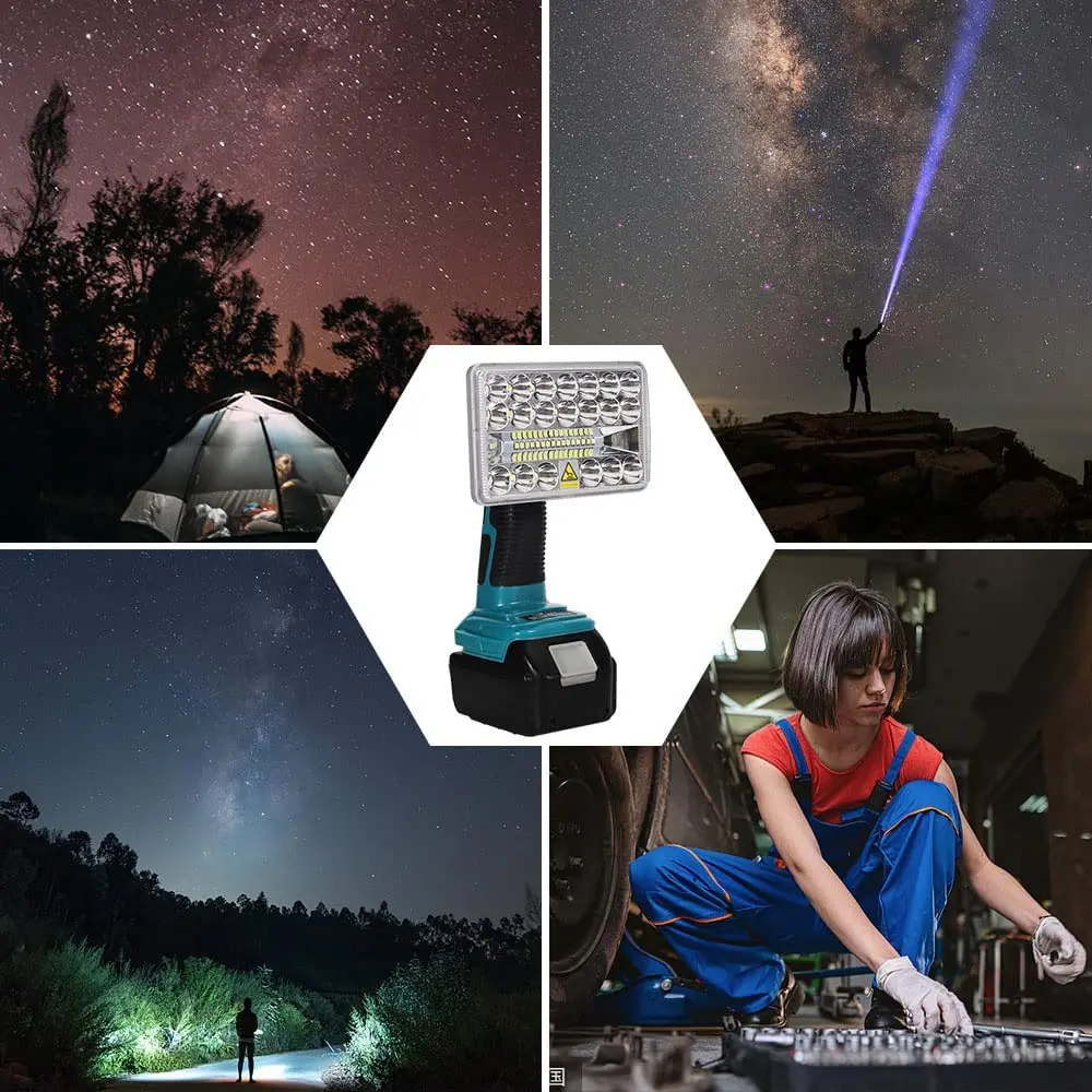 DEX Lampe De Travail à LED à Batterie Au Lithium Lampe De Travail LED