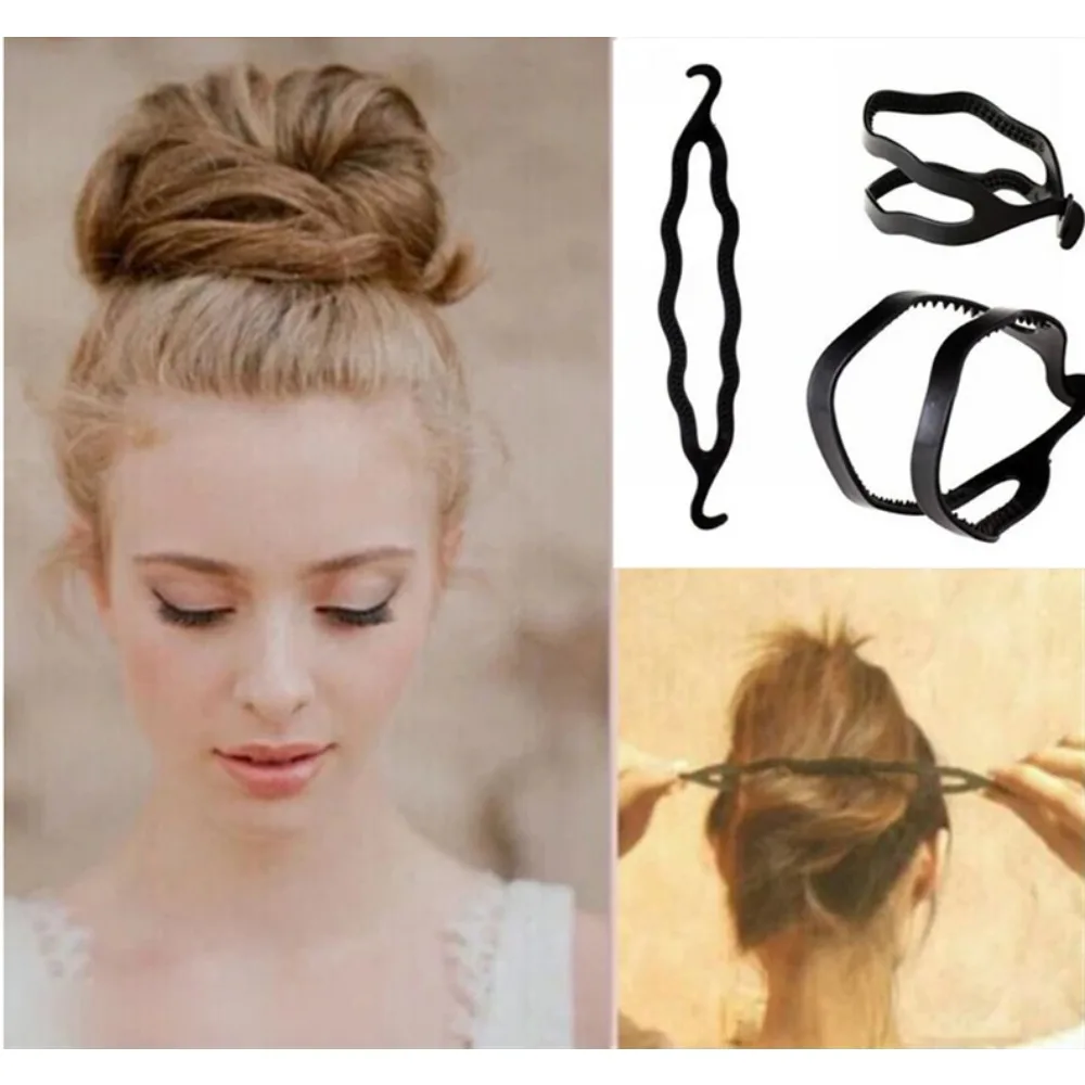 Hot Braiders Head Maker Bud Head Bar Steamed Stuffed Bun Maker Head Hair Stick Tape Tool Hair Maker Hair Band Accessories