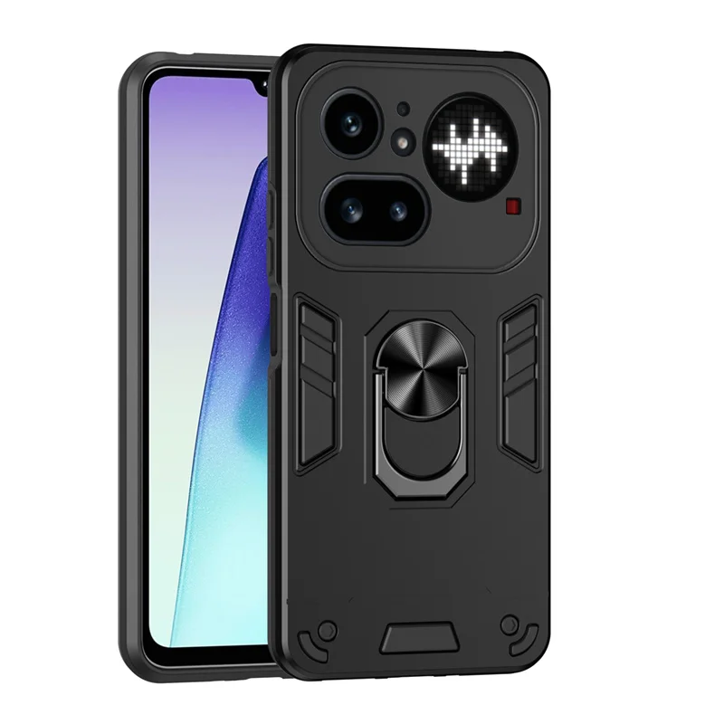 Rugged Shockproof Protective Case with Ring Stand Holder