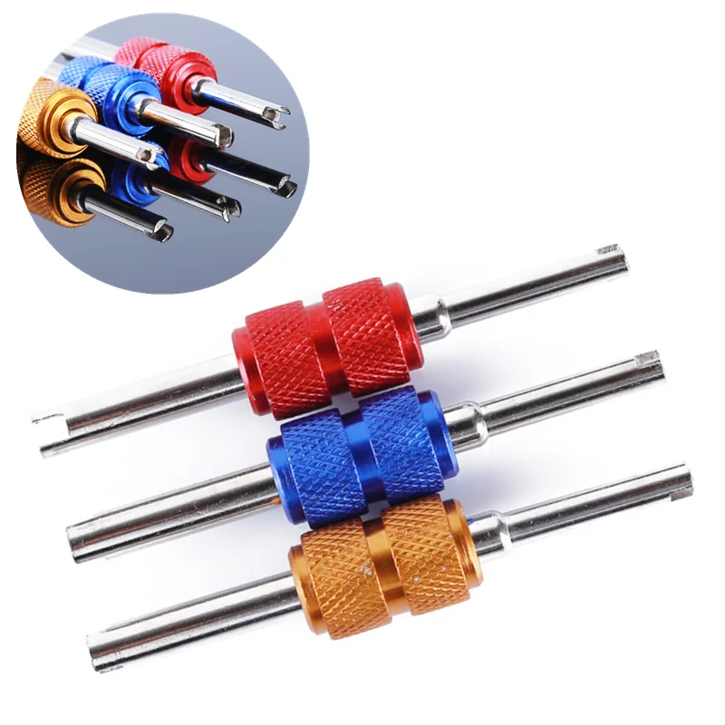

Aluminum Alloy Car Auto Valve Installer Valve Core Remover Tool Car Air Conditioning Valve Core Wrench Repair Tools