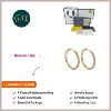 2pcs 30mm Moissanite Encrusted Gold Hoop Earrings - Luxurious and Timeless Elegance in 18K Gold Plated S925 Sterling Silver 6