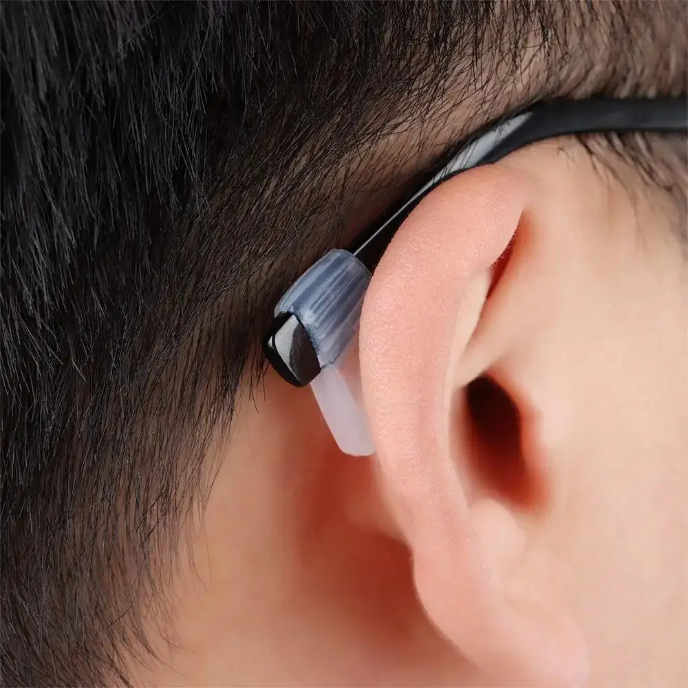 10pairs Eyeglasses Anti-slip Sleeve Silicone Earhooks Eyeglasses Legs Anti-fall Sport Cleaning Activity Accessories