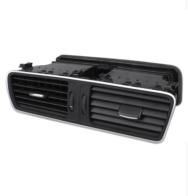 for VW Passat CC B6 B7 R36 Car LHD Chrome Piano Paint Dashboard Air Conditioning Outlet Vent