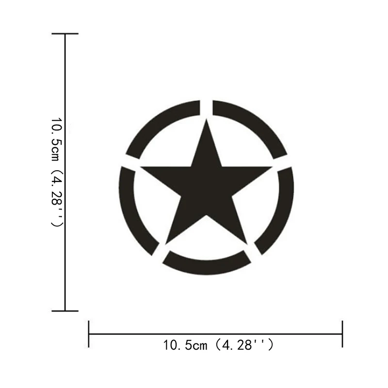 Motorcycle Sticker Decals G056 10x10cm Reflective Stars Motorcycle Safety Stickers Bike Helmet DIY Sticker Motorcycle GP ATV Fans Cars Sticker Decals