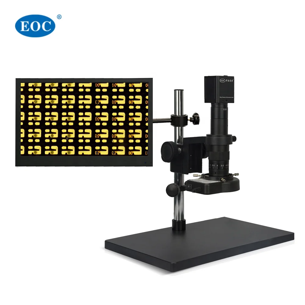 EOC 산업용 16MP H-D-M-I 광학 비디오 디지털 현미경 (PCB 단안 디자인용, 13인치 LCD 화면 탑재, 경쟁력 있는 가격)