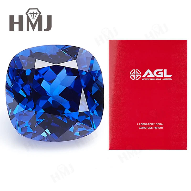 AGL-zertifizierter, im Labor gezüchteter Saphir, 0,1–11 Karat, in den Schliffen Prinzessin/Rund/Oval/Asscher/Kissen/Herz/Smaragd/Birne, für die Herstellung von Schmuck im DIY-Stil. – Detail 21