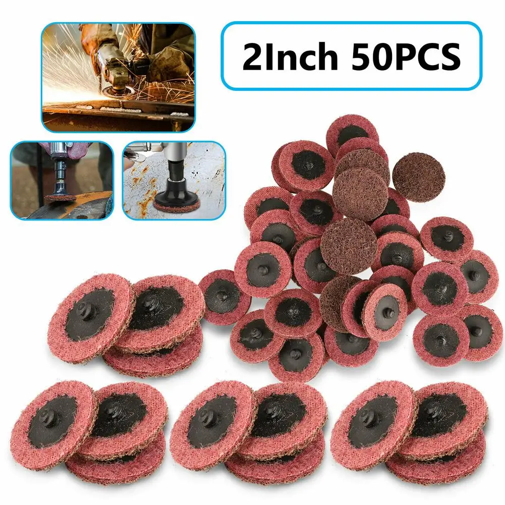 50pcs 2" Sanding Disc Grit Grinder For Cleaning Trimming Blending