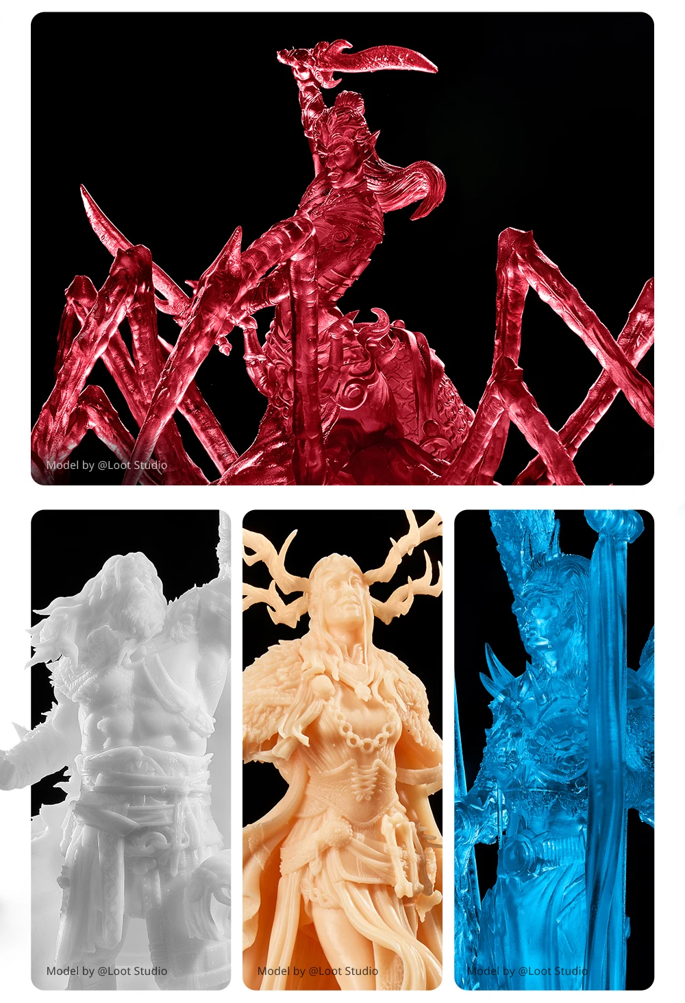 Resin demonstrating smooth flow