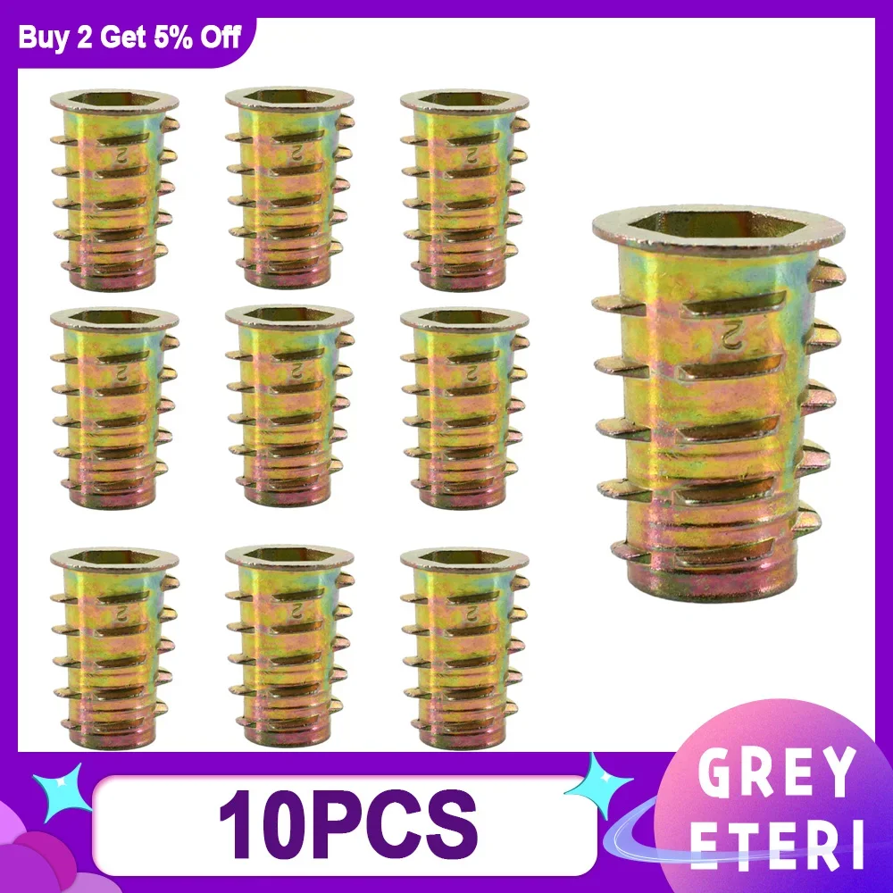 Zinc Alloy Hex Drive Insert Nuts
