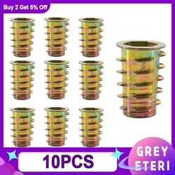 Zinc Alloy Hex Drive Insert Nuts - M8x20mm (Zinc Alloy (10Pcs))