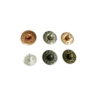 500sets/pack 9.5mm brass garment jeans buttons rivets stud rivets alum nail nickle/black /bronze/gold for jeans pocket + tools 2