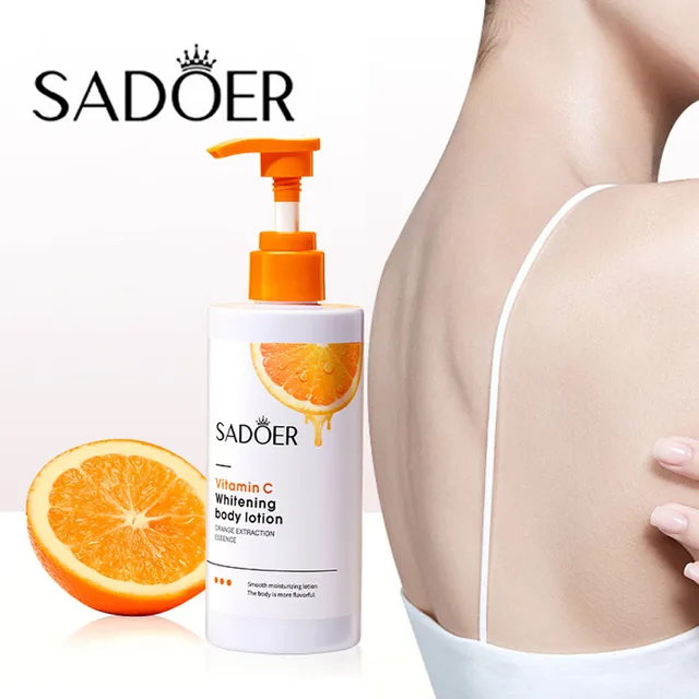 Lotion pour le corps à la vitamine C, crèmes blanchissantes, exfoliantes, pour les jambes, les bras, le dos, crème de soin pour la peau, pour femmes et hommes 1