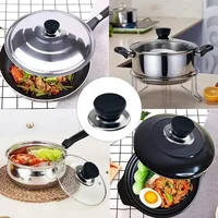 6/1 pièces outils de cuisine remplaçable universel Pot couvercle poignée Anti-brûlure Pot couvercle poignée Pots couvercle tête accessoires de cuisine bouchon 5