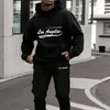 Men's Hoodie Pants Sets New York City Letters Sweatshirts Loose Sweatpants Suit Fleece Jogging Sweatshirt Trousers Outfits Suits 4