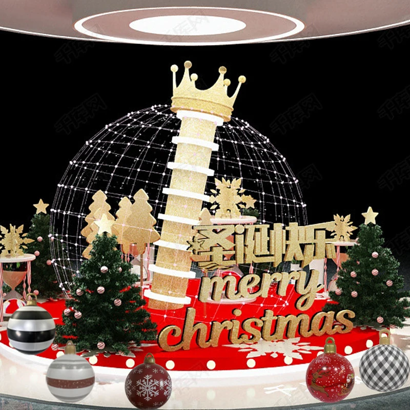 PVC Inflatable Christmas Decoration Ball Thickened for Garden Party inflatable christmas ball